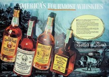 National Distillers 1937 2pg Print Ad America's Four Most Whiskies Vintage picture