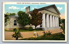 C.1920 ARLINGTON, VA CUSTIS-LEE MANSION, CIVIL WAR CEMETERY, ROBERT Postcard P26 picture