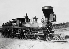 Chicago & North Western, Locomotive Port Washington 4-4-0 ca. 1870s 5 x 7 Photo picture