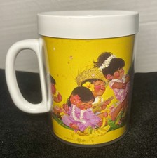 Vintage 1976 Thermo Serv Hawaiian Kids Barbara Bradley Plastic Mug Hawaii picture