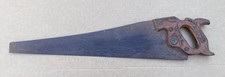 Outstanding Antique c.1911  Warranted Superior HAND SAW Empty Keystone Medallion picture