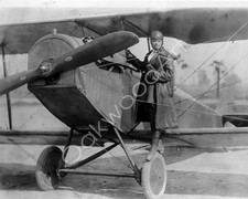 BESSIE COLEMAN & Plane, 1st African American Pilot, Vintage Photo Reprint picture