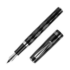 Montegrappa Brenta Fountain Pen in Black - Medium Point - NEW in Box ISRBT3IC picture