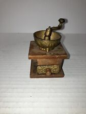 Old Antique Vintage 1900s 1910s 1920s Wood Small Table Top Coffee Grinder Mill picture