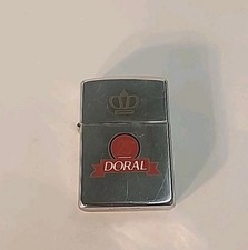Vintage 25th Anniversary Doral Cigarettes Zippo Lighter High Polish Chrome 1995 picture