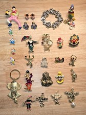 Vintage Clown, Jester & Circus Memorabilia Jewelry Lot – 26 Piece Collection picture