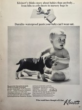 Kleinert's Baby Pants Print Ad 1965 - Waterproof Duralite Beagle Puppy Dog picture