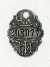 Antique Jordan Marsh Boston Charge Coin Credit Token Art Nouveau Metal Tag picture