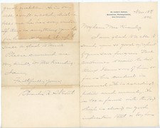 1892 St. Luke’s School Bustleton PA Handwritten Letter – Student Progress Report picture