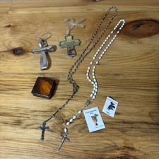 Religious Items. Including Vintage Rosary Beads picture
