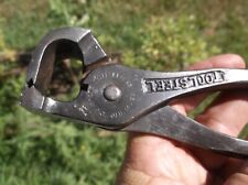 Rare Vintage Tool Steel Moore Dual Pliers nail pulling 1923 picture