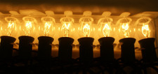 8 VTG C 7 Clear Transparent Christmas Light Candelabra Base Bulbs New 5 Watt picture