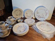 PERFECT MIKASA SILVER MIST BELLA MARIA Japan Setting For 6 Discontinued Pattern picture