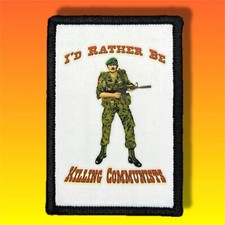 I’d Rather Be Killing Communists Patch / Military Badge Tactical Hook Loop 440 picture