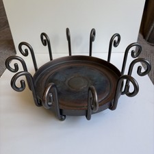 Partylite Cordova Large Metal 3 Wick Candle Holder Scrolled Footed P0467 Retired picture