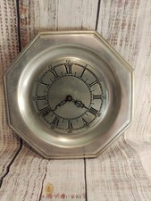 Vintage 10-in Heavy Pewter Clock picture