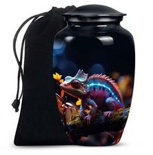 Chameleon Urn Ashes Women Unique Large Adult Female Elegant Keepsake Women's Mem picture