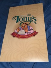DISNEY MAGIC KINGDOM Tony's Restaurant Menu ~The Lady & the Tramp picture