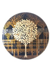 Vintage Otagiri Coaster Set Hand Crafted Original Tree, circa 1970s Japan picture