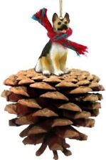 German Shepherd on Pinecone Ornament  picture