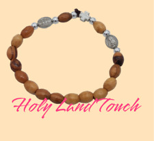 Bracelet From Olive Wood in Jerusalem Holy Land Jesus Blessed Prayer Hand Made picture