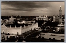 RPPC Monterrey Nuevo Leon Mexico Moonlit Night Noche de Luna Photo Postcard 1947 picture