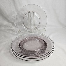Set of 4 Heisey Plates Yeoman 8