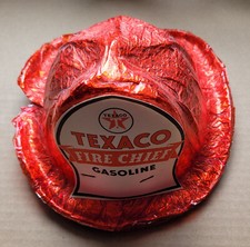 Vintage Texaco Fire Chief Firemans Toy Helmet Foil Cellophane Station promo RARE picture