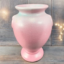 Antique Niloak Art Pottery Vase Winged Victory Mission Swirl Ozark Dawn Vase VTG picture