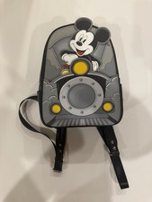 Disney Loungefly Mickey Mouse Train Conductor Light-Up Mini Backpack BNWT picture