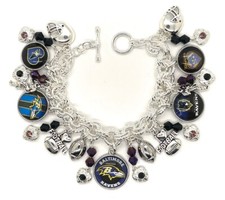 Baltimore Ravens Custom Charm Bracelet FREE  SHIPPING  picture