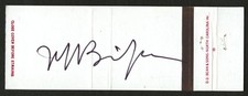 Jeff Bridges signed autograph Matchbook Cover Actor Singer PSA Stickered picture
