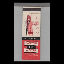 Matchbook Cover Easton 138 Motel North Easton, MA picture