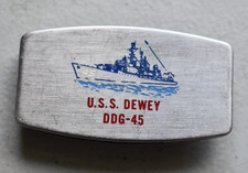 USS Dewey (DDG-45) Destroyer Vintage Zippo Pocket Knife Money Clip & File picture