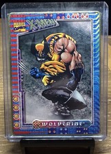 1996 Metallic Impressions X-Men Wolverine Metal Trading Card Marvel Vintage picture