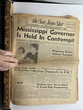 1962 Sept The San Juan Star Puerto Rico Newspaper Vintage Mississippi Governor picture