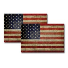 Weathered American Flag Car Magnet 4x6 - 2 pack Heavy Duty for Car Truck or SUV picture