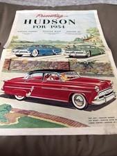 1954 ORIGINAL HUDSON CAR BROCHURE HUDSON HORNET, WASP & JET IN COLOR  picture