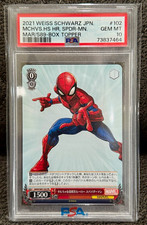 2021 Weiss Schwarz Marvel Spider-Man MAR S89-102 PR Box Topper PSA 10  picture