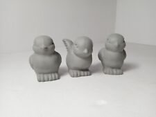 Set Of 3 Miniature Garden Dove Figurines 2