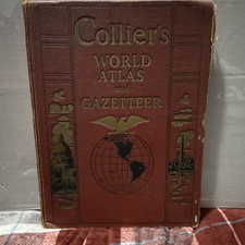 Collier's World Atlas and Gazetteer (1938) Reference Atlas & Gazetteer Book picture