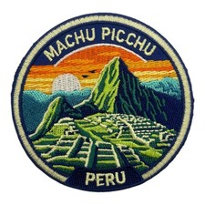 Machu Picchu Peru Patch 3 Inch Iron On Embroidered Andes Ruins Travel Souvenir picture