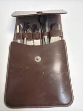 Vintage German Multi-Tool Kit Hoffritz Interchangeable Leather Case  7 piece picture