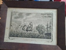 Antique Copper Engraving 1790 British Ship Success John Clipperton Umatac Guam picture