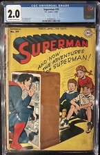 SUPERMAN #39 CGC 2.0 Good MAR APR 1946 DC Comics  OW/W Pgs  Jack Burnley cover picture