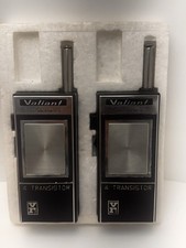 Vintage Valiant 4-Transistor Transceiver Pair Made in Japan – Parts Only picture