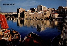 Heraklio Crete Greece vintage postcard w836 picture