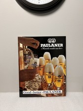 🍺 Vintage Paulaner Beer Sign – 12x15 Beautiful (Late 70s–Early 80s)-Heavy picture