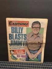 1977 National Examiner Newspaper, Billy Carter, The Killers Centerfold (VRN4) picture