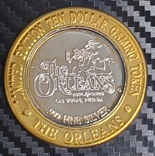 THE ORLEANS $10 GAMING TOKEN SILVER STRIKE GATOR (HGH004628) picture